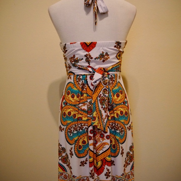 Bohemian Halter Top Dress - Picture 8 of 9